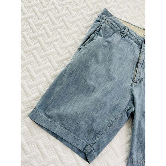 L.O.G.G. H&M Label Of Graded Goods 100%Cotton Mens Light Blue Chino Shorts US 33 - Picture 4 of 7